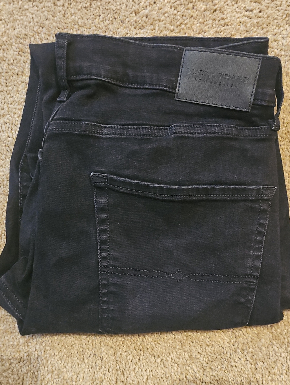 Lucky Brand Men's Slim Straight Jeans in Black